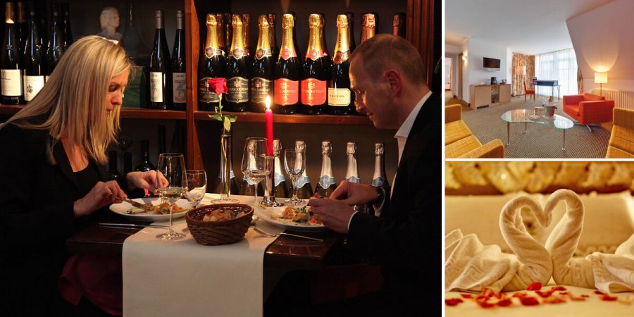 Die VINERIA bieten Ihnen ein romantisches Candle-Light-Dinner mit Übernachtung für 2 in Nürnberg.